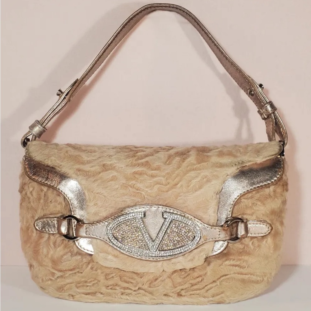Vintage Valentino Shearling Handbag